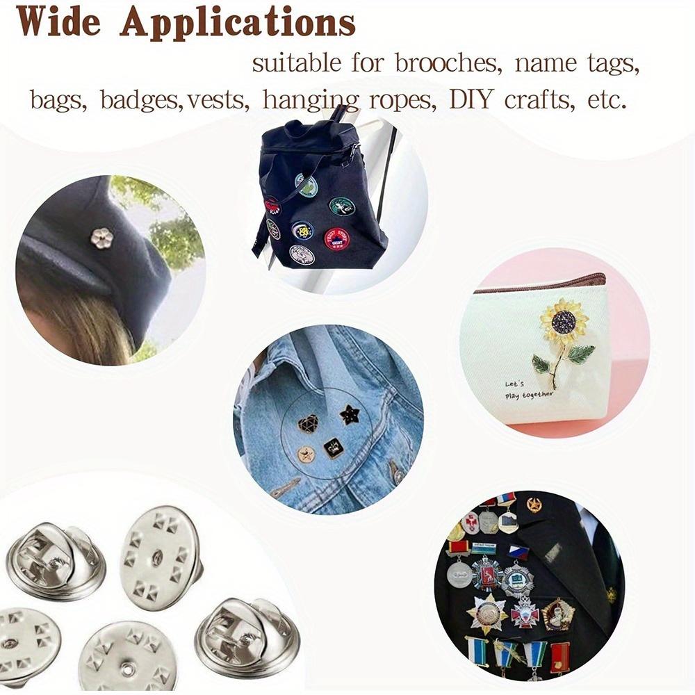 40/80/120pcs Yellow and White Brooch Base DIY Brooch Clip Jewelry Buckle DIY Necklace Bracelet Anklet Phone Chain