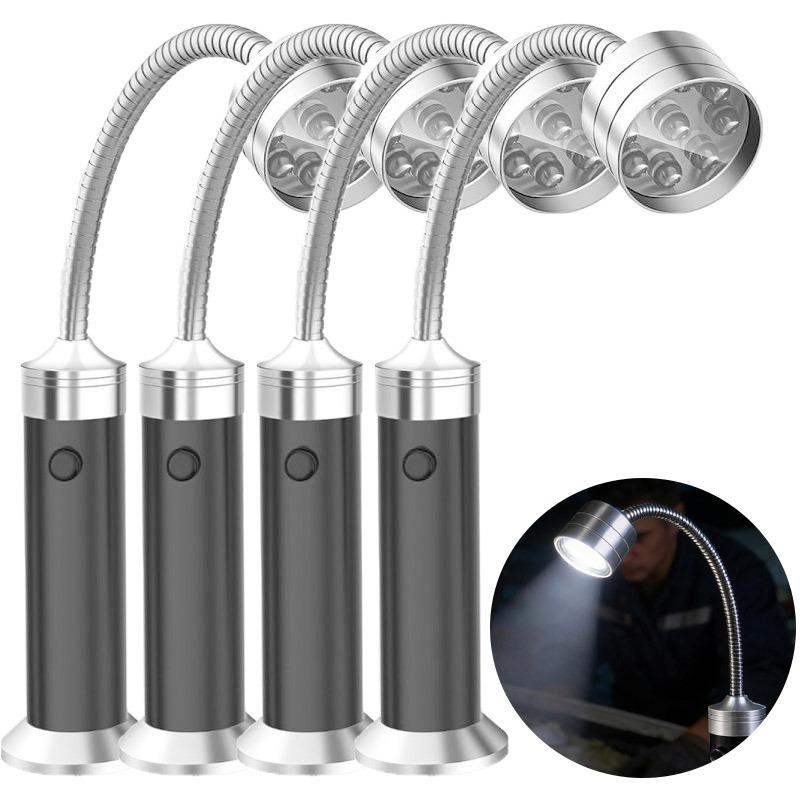 BBQ Grill Light with Soft Tube Lighting Lamp Adjustable Super-Bright LED Flashlight Magnetic Base Outdoor Lighting Accessories
