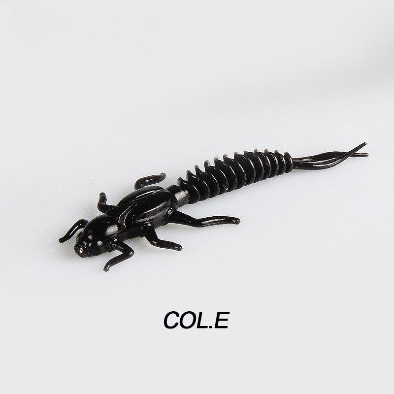 

Мягкие приманки Good Larva, 5 см, 0,8 г, 15 шт., искусственный силиконовый окунь, щука, гольян, приманка для плавания, отсадка, пластиковые приманки, червь E