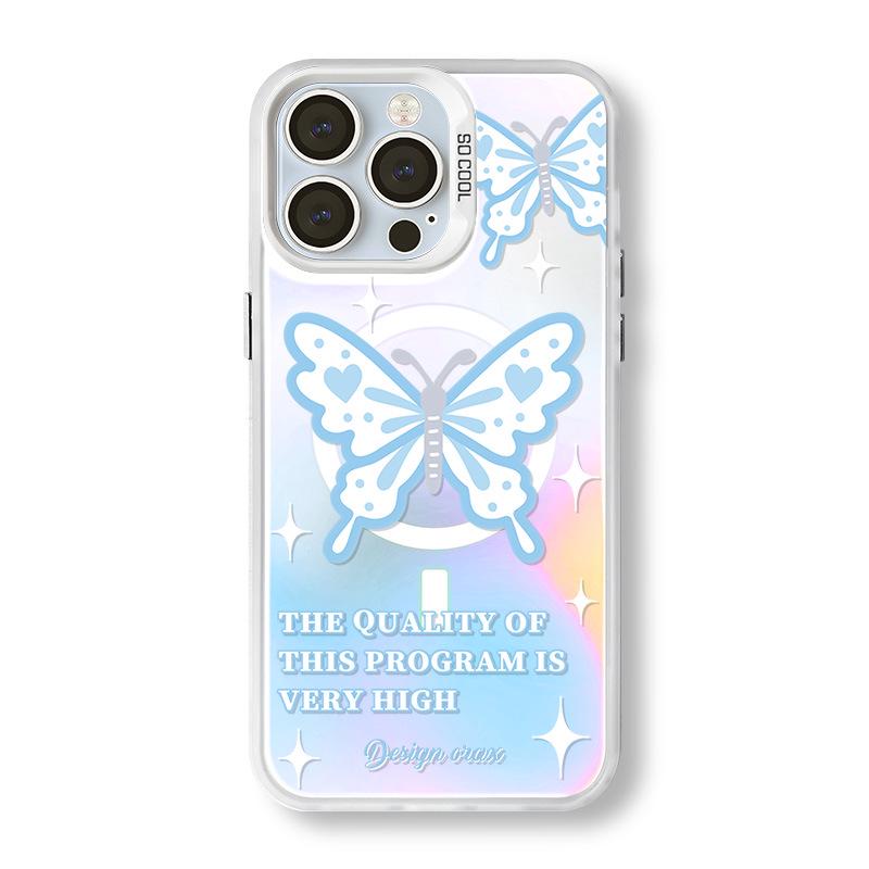 

Матовый лазерный магнитный чехол Zhitai для iPhone 16 Pro, Apple 15, Huawei Mate 60 и 14. iPhone 12 Pro Max