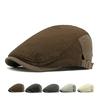 Jarní Tenká Prodyšná Čepice Pánská Britská Kšiltovka Retro Baret Prošívaná Kšiltovka