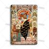 Rusty Coffee Metal Poster Decorative Plate Classic Tea Metal Signs Home Bar Cafe Wall Decor Signs Old Metal Plaque Wall Plate