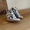 Leather Shoes Children Are Small and Tall, Increase In Height In Spring, Breathable Sports and Leisure High-top Shoes