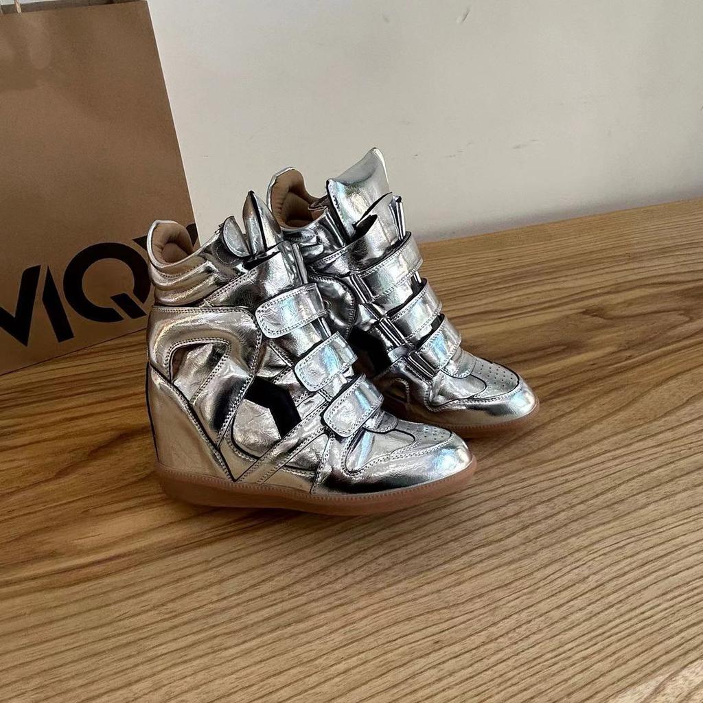 Leather Shoes Children Are Small and Tall, Increase In Height In Spring, Breathable Sports and Leisure High-top Shoes