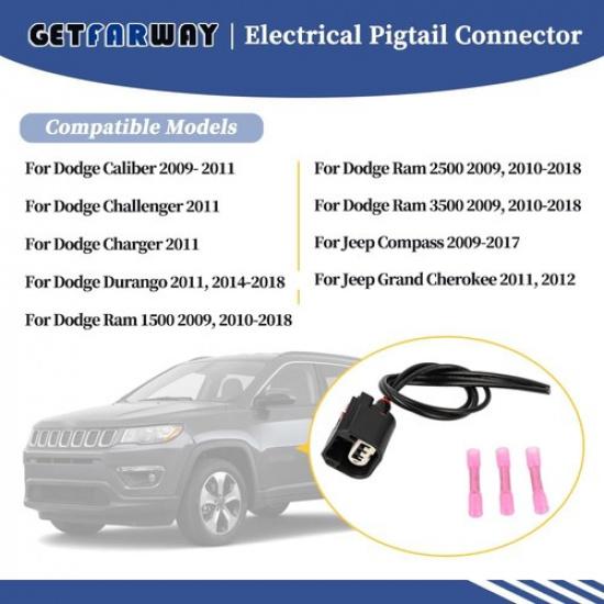 Electrical Pigtail Connector 68064998AA Compatible with Vehicles 2009-2018, R