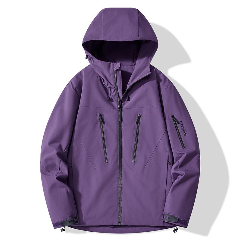 Spring and Autumn Couple Waterproof Jacket, Men's Hooded Jacket, Men's Thin Jacket, Men's Hooded Jacket