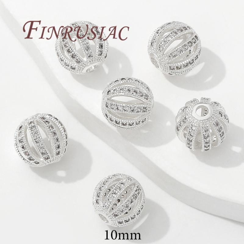 Separators For Beads 18K Gold Plated Brass Spacer Beads,Necklace Accessories,Bracelets Beads,DIY Jewelry Making Supplies