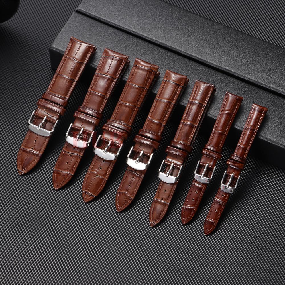 Universal Replacement Cowhide Watch Strap Leather Watchband for Seiko for Men Women 12mm 14mm 16mm 18mm 20mm 22mm 21mm Watchband