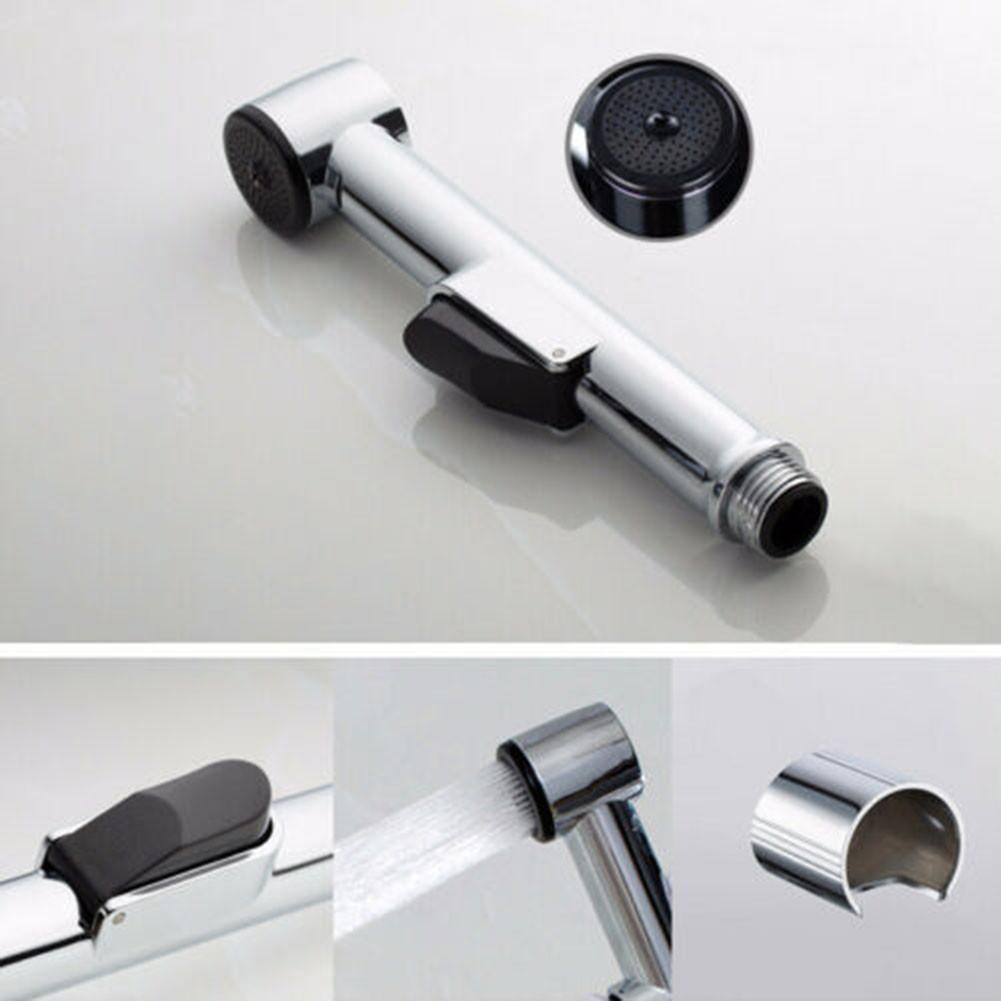 Kit Shower Head Toilet Spray Chrome Hand Held Handheld Douche Bidet