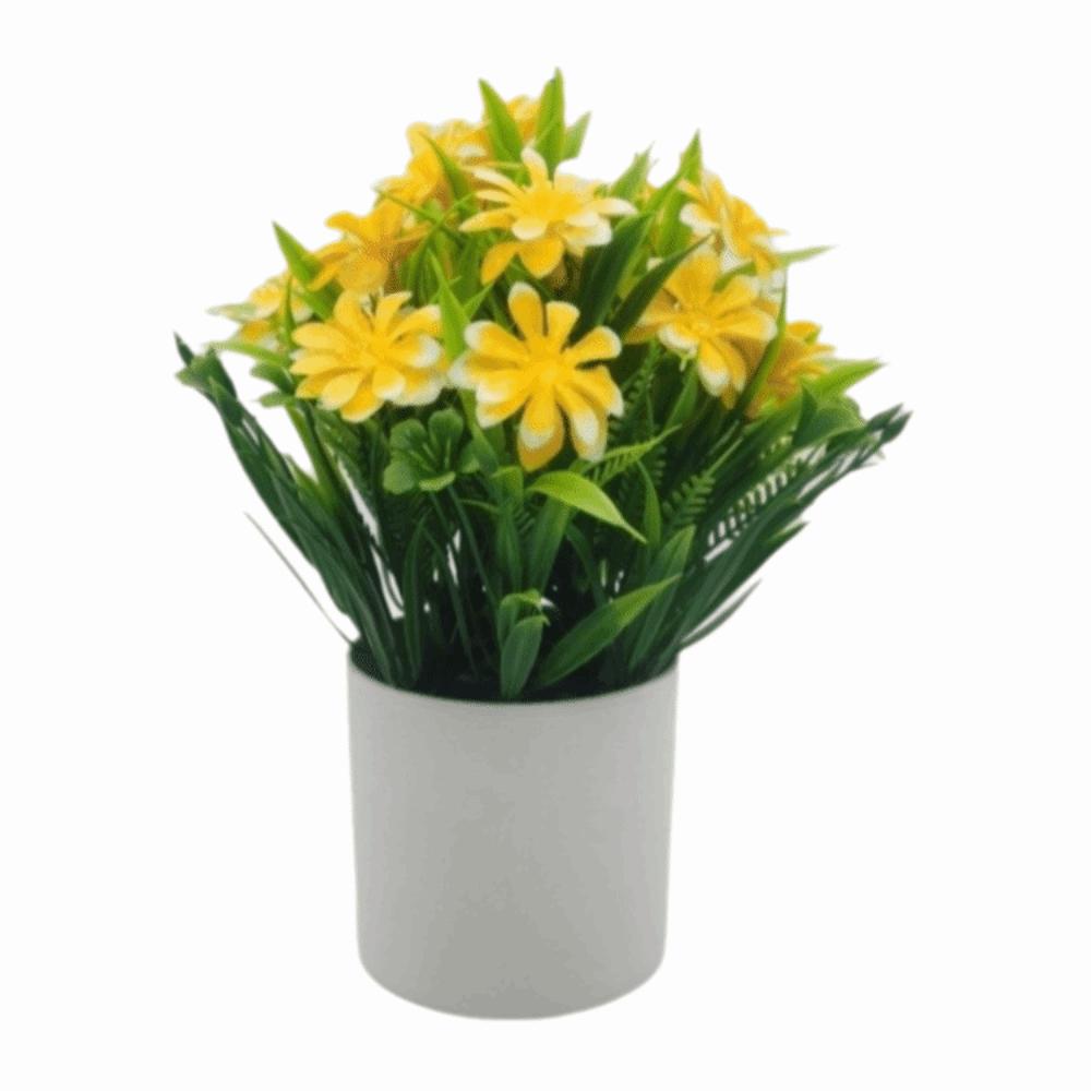 Mini Fake Potted Flowers Evergreen Bonsai Artificial Flower Bonsai Fake Plant Simulated Tree Pot Plants Desktop Decoration