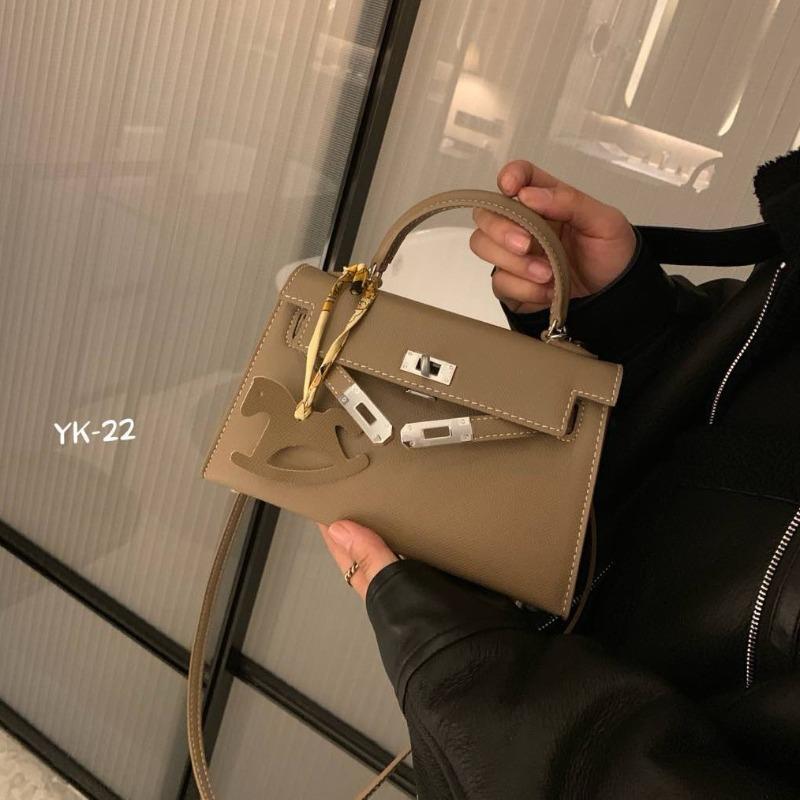 Modische Leder Mini Kelly Tasche Handtasche Damen Neu Vielseitig Exquisit Umhängetasche Kleine Tasche