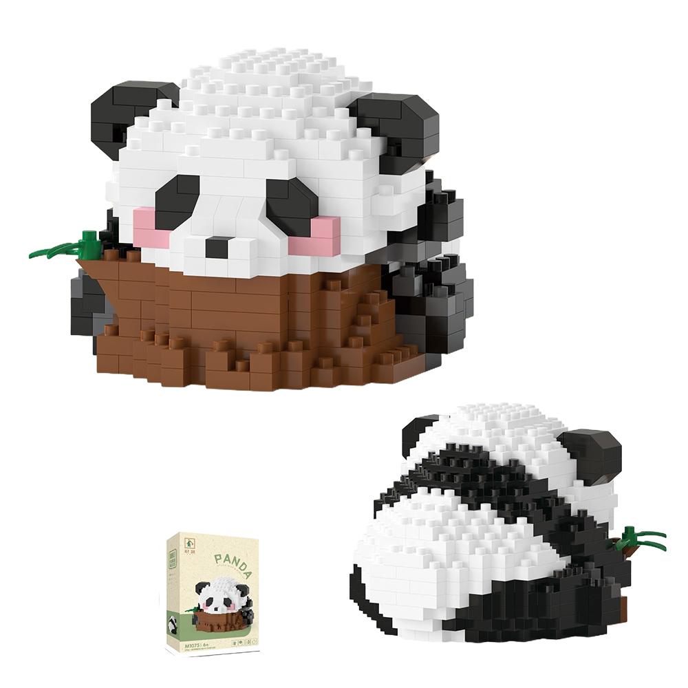 Panda Lovers Creative Micro Building Blocks 3D Mini Model Kit Moc Diy Gift Christmas Decor Children Toys
