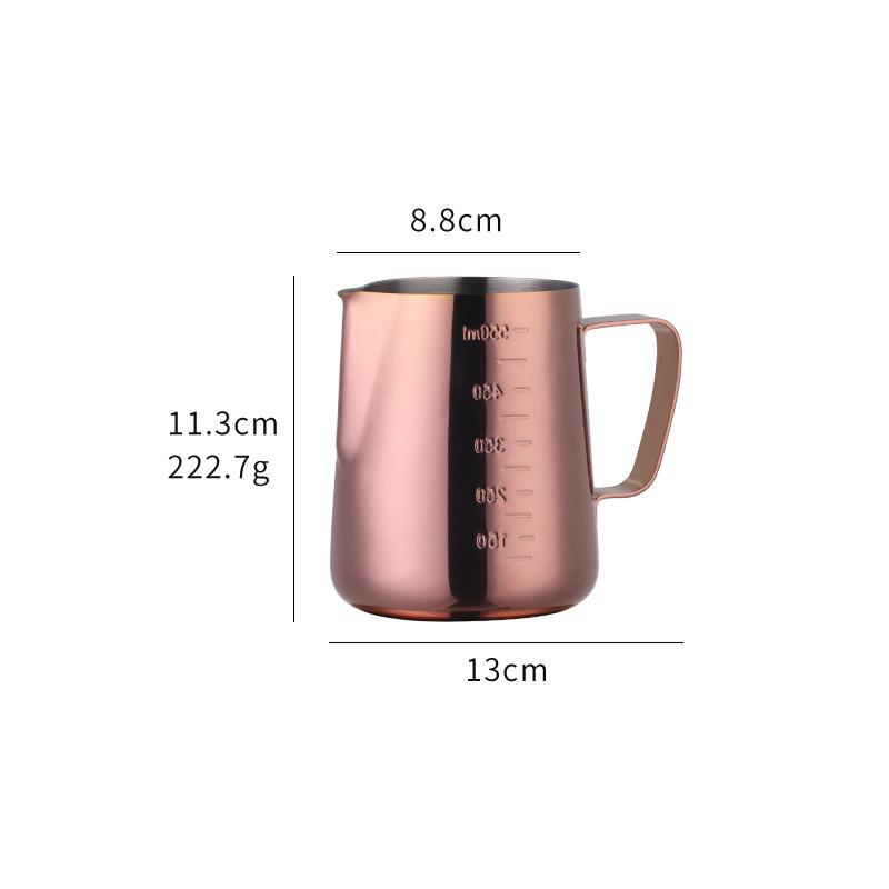 Coffee Art Pitcher Kitchen Accessories Milk Frother Pitcher Espresso Cappuccino Coffee Latte Milk Frother Cup Stainless Steel