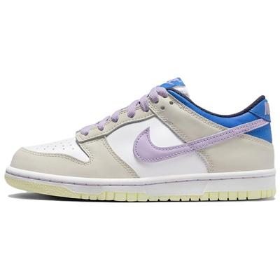 Dunk Low GS Khaki Blau Rosa Kinder Sneaker Braun Hell-Eichenholzbraun Weiß FB9109-103