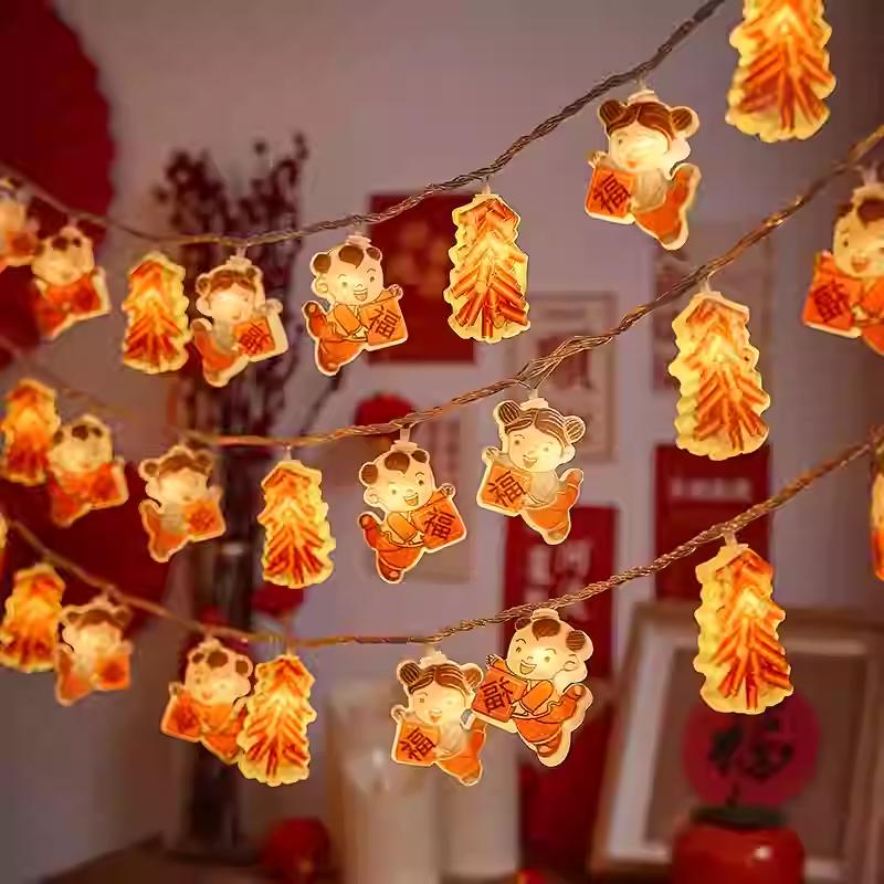 2025 Year of the Snake Festive Decor: Spring Festival String Lights & Ornaments for New Year Atmosphere