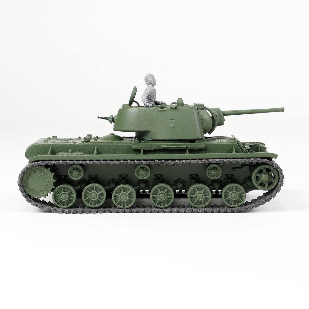 PLATZ Waltersons WW2 Soviet Heavy Tank 1942 Model Cast Turret 1942 Western Front Plastic Model WS55015R 1/72 KV-1 (Tank)