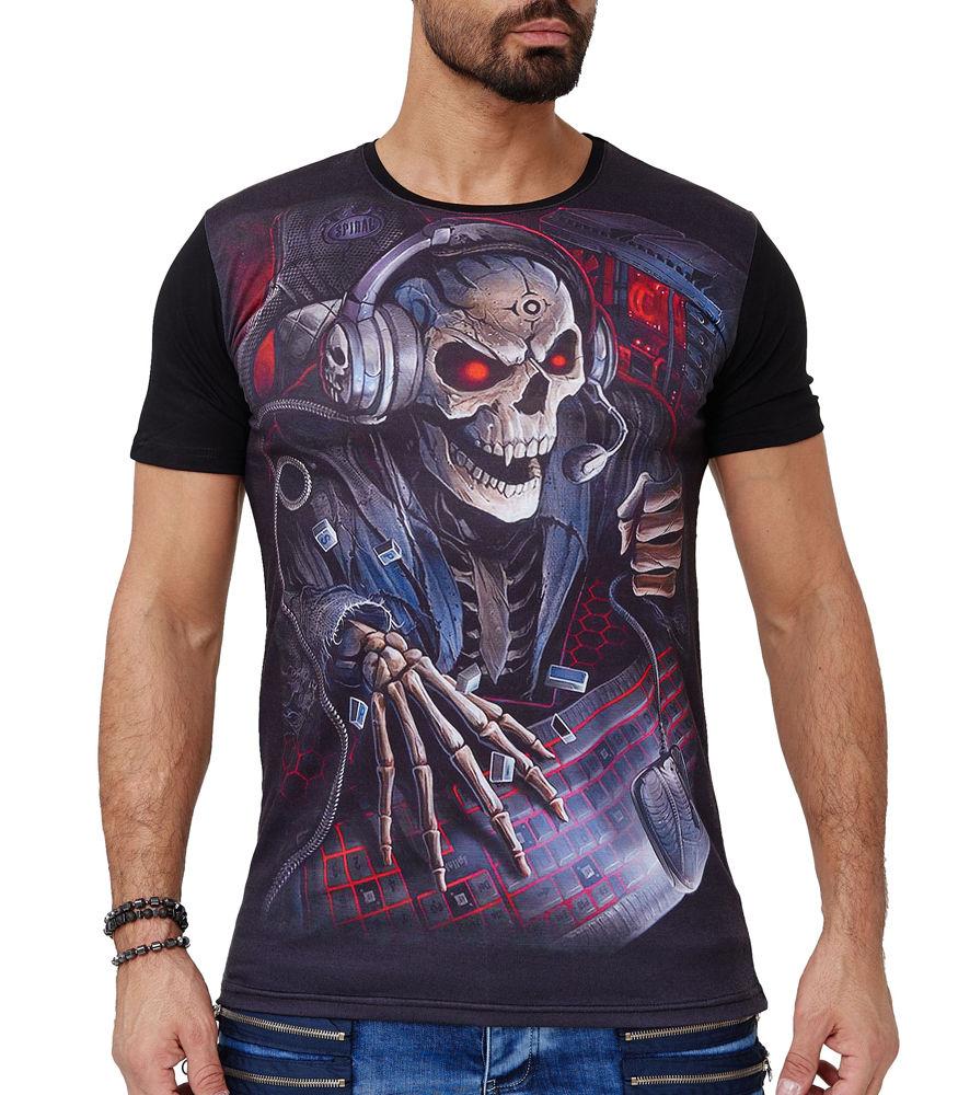 

Модная футболка с черепом Футболка 1584 черный