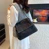Korean Style Large Capacity Water Bucket Bag With Stitching Details For Daily Use