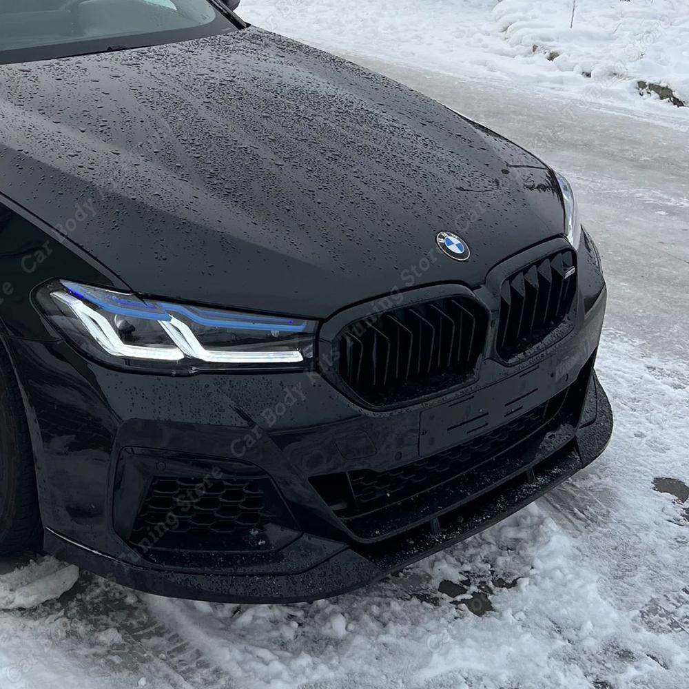 For BMW 5 Series G30 LCI M Sport Front Bumper Lip Spoiler Splitter Diffuser Cover Deflector 2020 2021 2022 2023 Body Kit Tuning