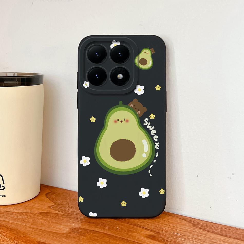 For Xiaomi 15T Pro Case For Xiaomi 17 Pro Max Cartoon Phone Back Cover Full Protection Soft Liquid Silicone Shockproof Bumper