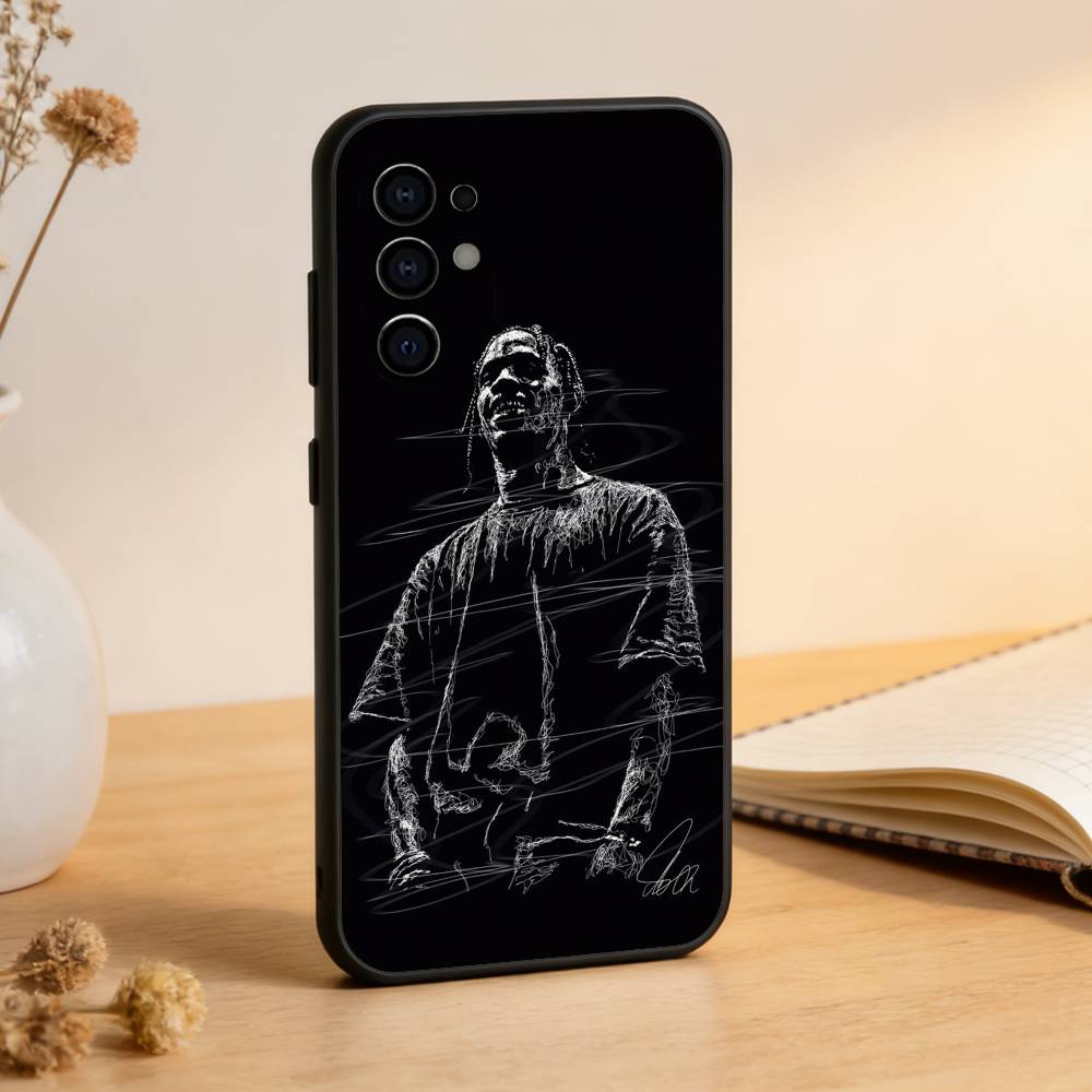 

T-Travis S-ScottS Singer Phone Case For Samsung S25,S24,S21,S22,S23,S30,Ultra,S20,Plus,Fe,Soft Silicone Black Cover Samsung S24