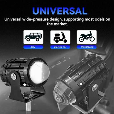 2 Stück Motorradscheinwerfer Wasserdicht LED-Strahler Mehrfachmodus-Schalter LED Fahrnebelleuchten für Auto LKW ATV Traktor