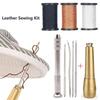 9 Pcs/set Nylon Thread Leather Sewing Kit Hand Quilting Needles  Leather Repair Sewing Tool