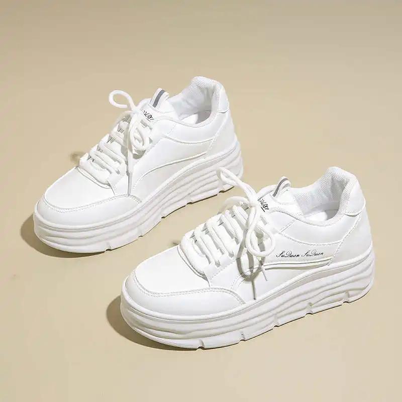 Fashion Platforme Chunky Jogging Women Woven Women's Spring Sneakers Stylish Women's Shoes Sports Hospitality Temis Lofers Badkets