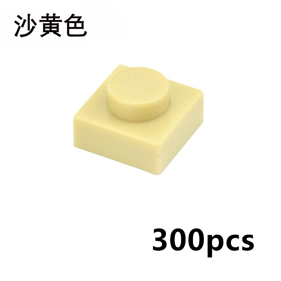 300 Stück DIY Partikel 3024 Dünne Bausteine 1x1 Noppen Steine Pädagogisches Zusammenbauen Konstruktion Kompatibel 3034 Kinderspielzeug