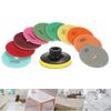 3 Inch Diamond Wet Grinding Pads for Granite and Marble 11 Piece Set