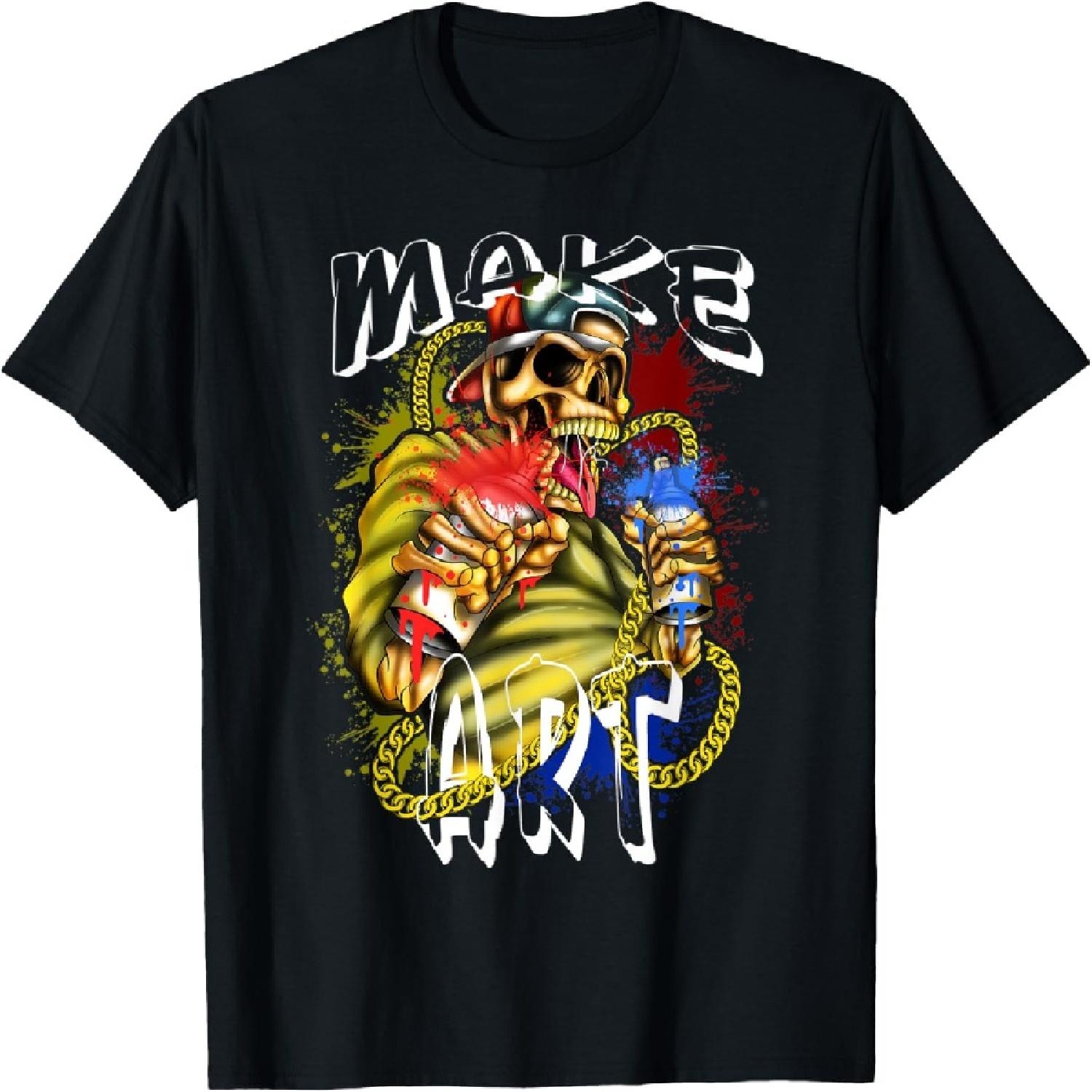 Футболка с принтом «Художник граффити с баллончиками, теггер, уличное искусство» XXXXXL разноцветный