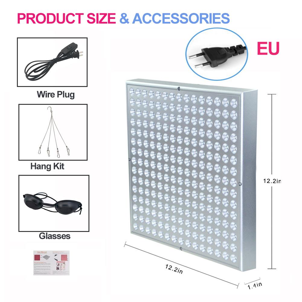 NEUES LED-Lichttherapie-Panel 45W Körper-Schmerzlinderungsbehandlung 660nm 850nm Nahinfrarot Ganzkörper Gesicht Anti-Aging Rotes Wachstumslicht