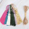 30Pcs Blank Acrylic Bookmark Set Craft Clear Acrylic Blank Bookmark with 30 Bookmark Tassel for DIY Projects Present Tag