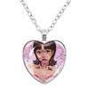 Perfect Blue Anime Movie Cartoon Glass Heart-Shape Pendant Necklace Cass Heart Shape Pendant Necklace Jewelry Charm Collect Gift