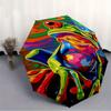 1pc Frog Colors Automatic Open/Close Umbrella Sturdy Iron Frame, Compact Travel UmbrellaIntricate Design Umbrella a0829077