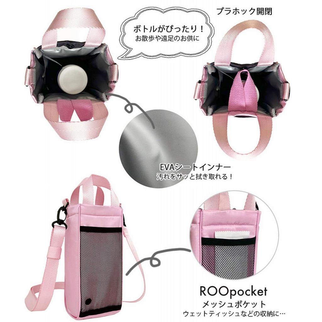 Tote Bag for Sanrio Bottle Simple Cooler Thermo Keeper 8488 [Rootote] Women, Holder, Tote, Cross-body, IP. Bottle. MM&KU-A (02 Kuromi)