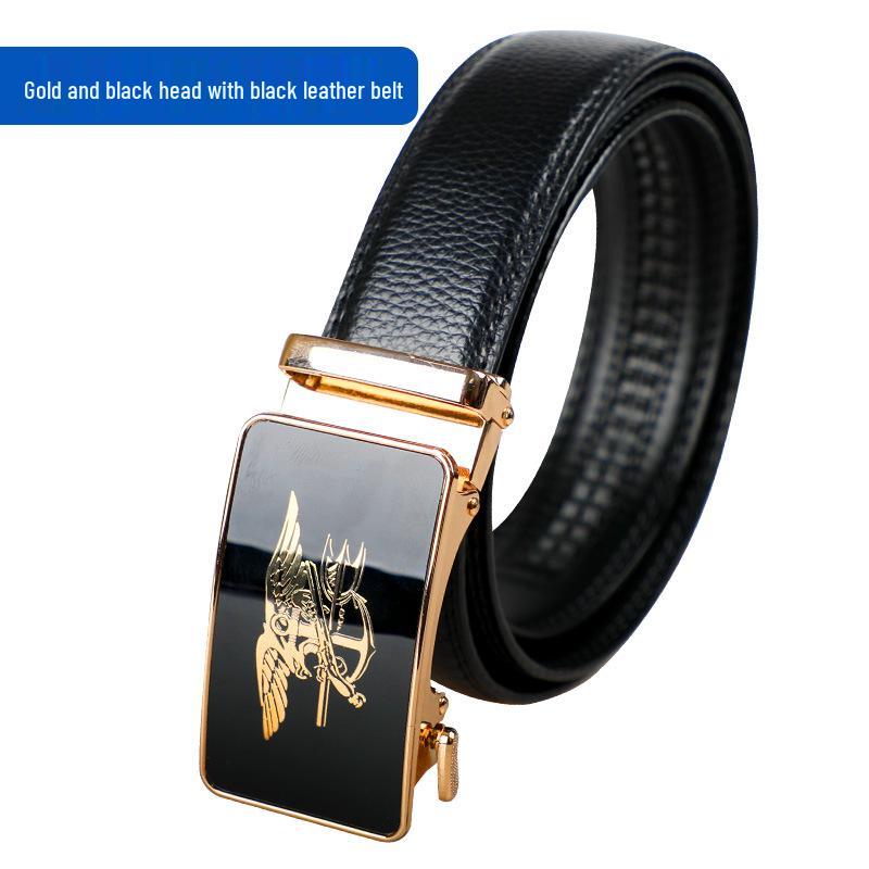 Black Security Duty Patrol Waistband with Automatic Buckle