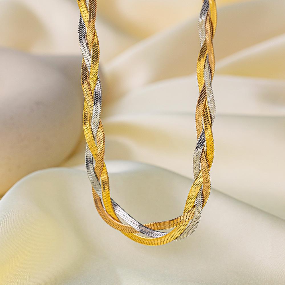 18K Gold Trendy Cuban Link Necklace: European & American Style, Non-Fading, Fashionable Personalized Chain, High-End Jewelry.