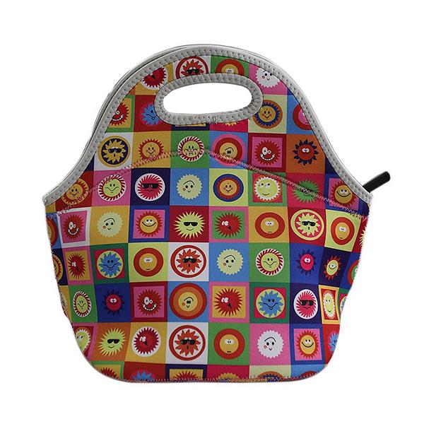 Thermal Insulated 3d Print Neoprene Lunch Bag for Women Kids Lunch Bags Cooler Insulation Lunch Box Food Bag Bolsa Feminina