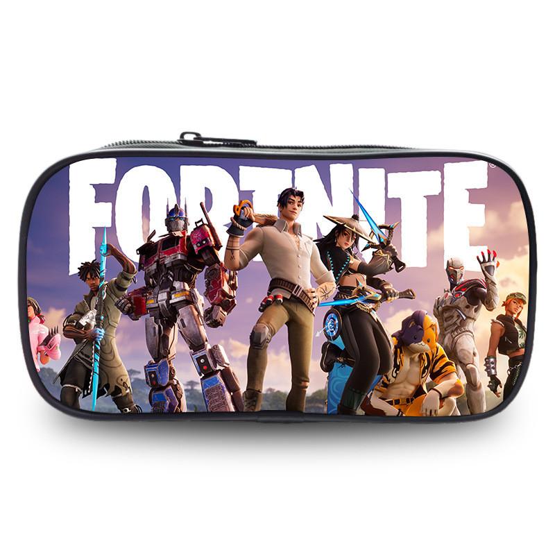 Night Fortress Pen Case Large Capacity Double Layered Design Patterns Diverse