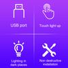 Mini Touching LED Atmosphere Light RGB Universal Car Interior Touch Control Lamp For Truck Vehicles USB Power Supply