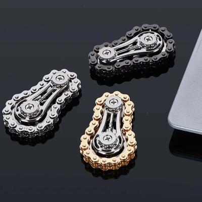Chain Tooth Flywheel Fidget Spinner Antistress Anxiety Metal Bike Chains EDC Spinner Fidget Toys for Children Adult Hand Toy