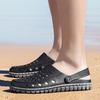 Summer Casual Sandals Shoes Men's All-match Wear-resistant Shoes Fashion Sandals Shoes for Men Men's Beach Baotou Sandals Hollow Breathable Mesh Shoes