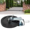 Gate Wheel Spring Loaded Caster Multi Function Damping Aluminum 5in 90kg Load Capacity(White )