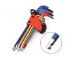 Color Allen Key Set L Wrench Kit For Allen Screw 9PCS Inner Hexagonal Wrench 1.5mm To 10mm Hexagon Spanner Bicycle Repair Tools