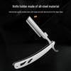 Stainless Steel Folding Razor: Men's Portable Eyebrow Trimmer & Face Shaver.