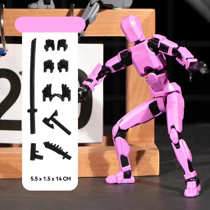 Dummy Multi-jointed Movable Robot Printed Mannequin Toys Action Figures Need Assemble By Self Gift Children 13 3d lucky t13 for Poseable Articulated 14cm
