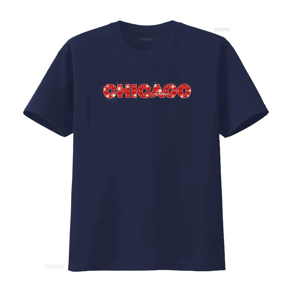 Maglietta Musicale Vintage di Chicago Anni '90 Chiraq Chitown Bob Fosse Fred Ebb Design Scintillante Top Lavato Vintage Per l'Uso Quotidiano
