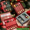 High-Value Christmas Tableware Set: Stainless Steel Forks & Spoons Gift Box
