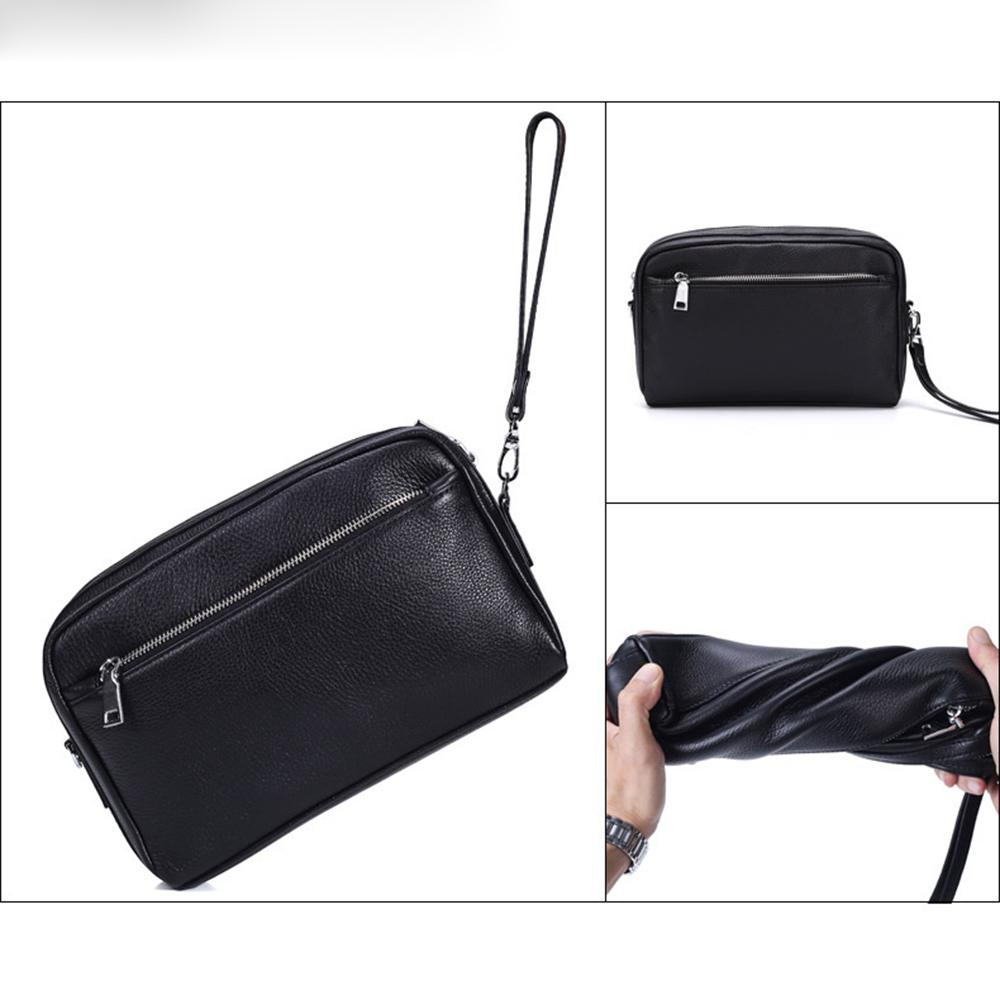 MISFITS Men's Genuine Leather Convertible Business Shoulder Bag – Top Grain Crossbody Sling with Multi-Pocket Storage for Work & Casual Use